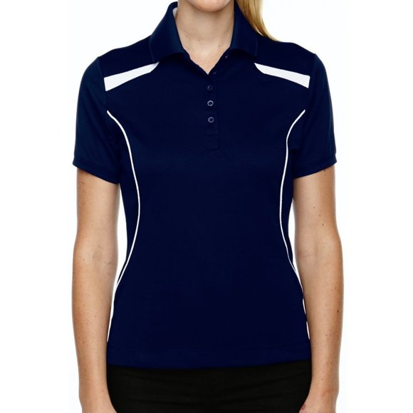 Ladies' Polyester Polo Shirt-X-Small (Navy Blue) - Picture 1 of 4